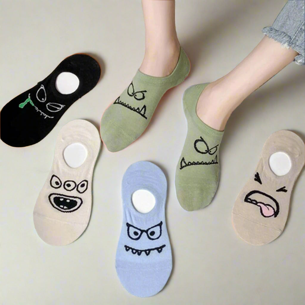 Cartoon Face Socks