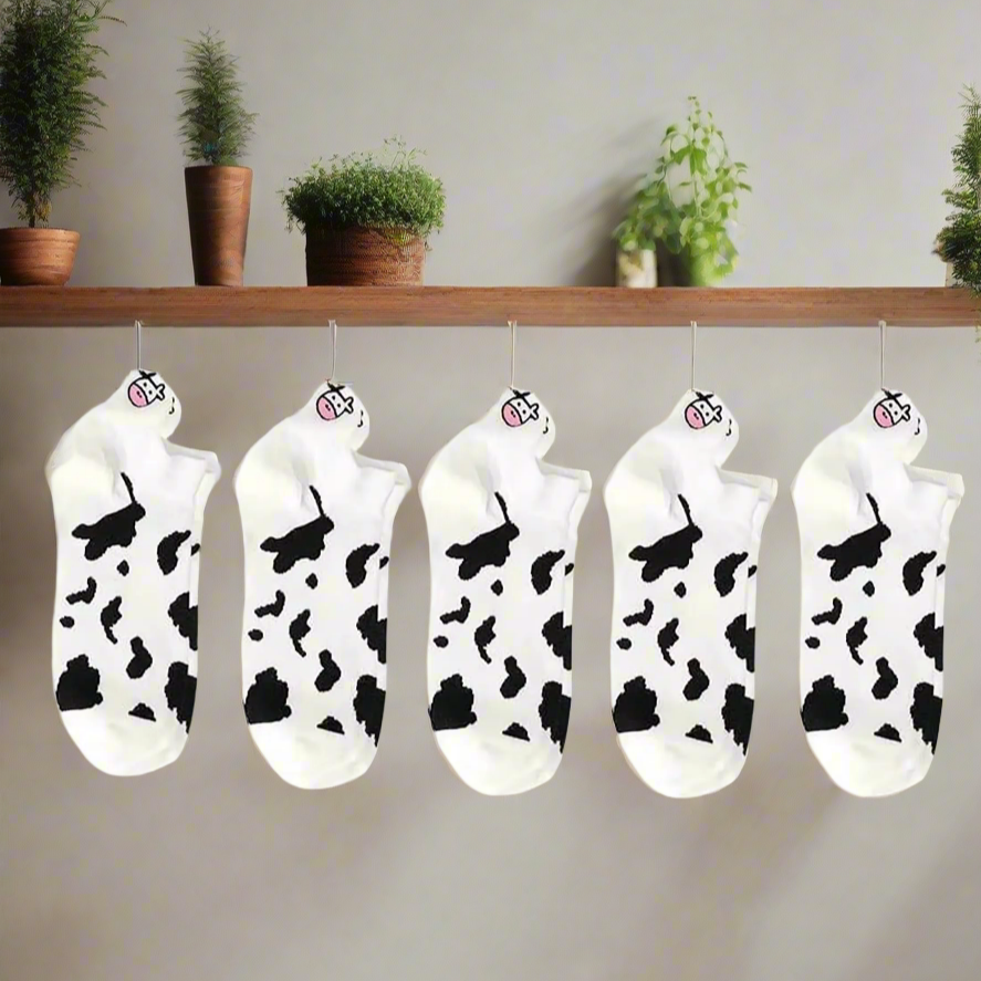 Cow Socks 5 Pack
