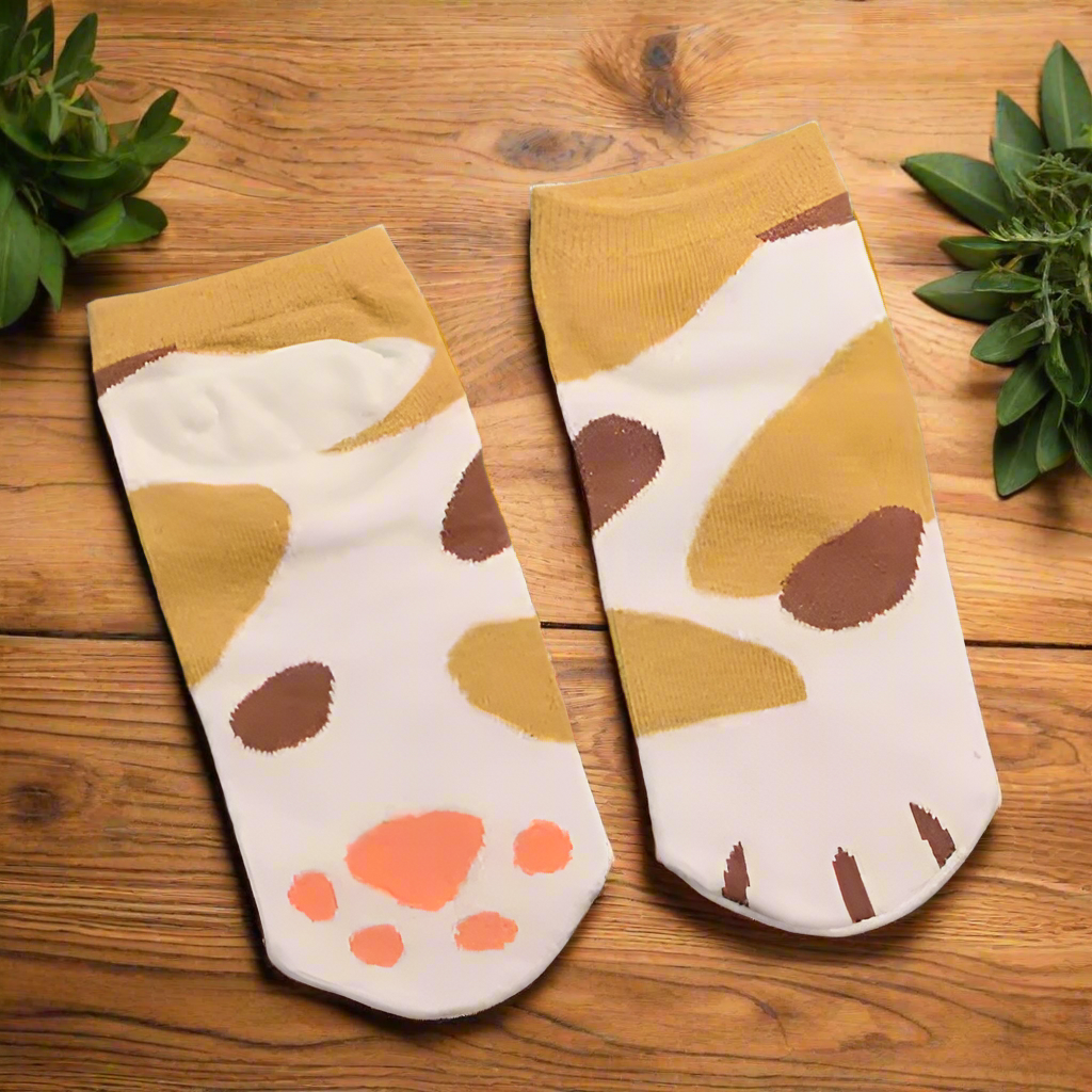 Cat Paw Ankle Socks