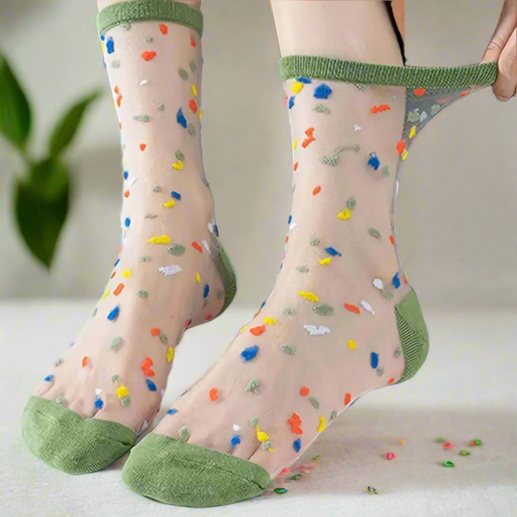 Colorful Lace Socks