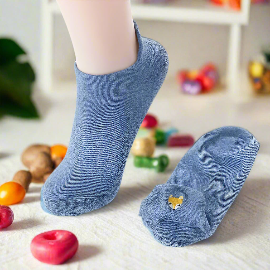 Embroidered Animal Socks