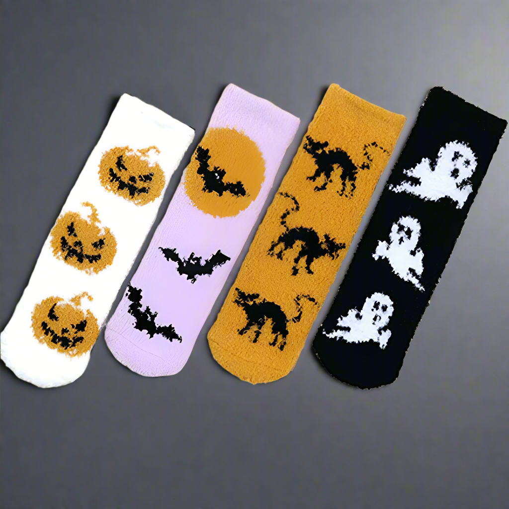 4 Pack Halloween Socks
