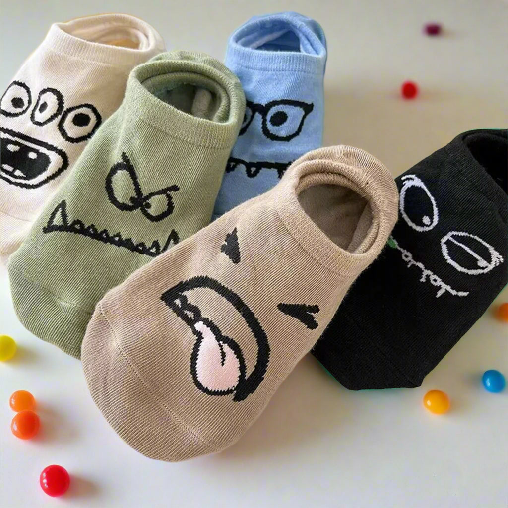 Cartoon Face Socks
