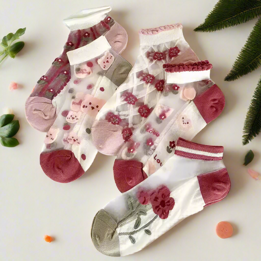 Transparent Cute Socks