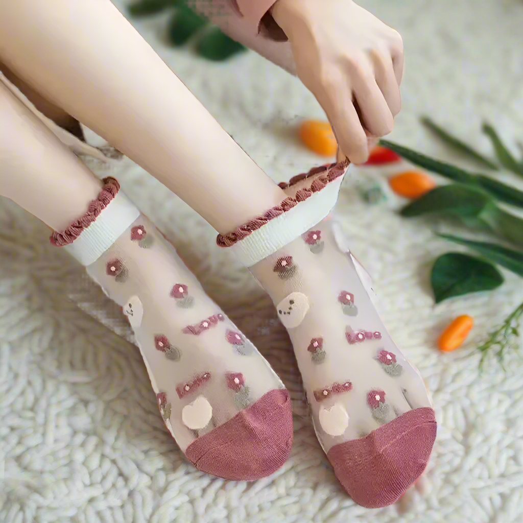 Transparent Cute Socks