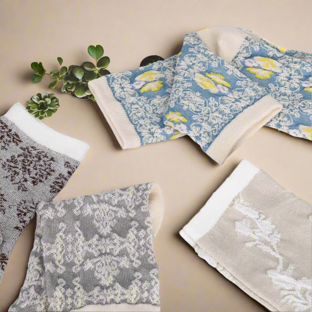 Vintage Floral Socks 9 Pack