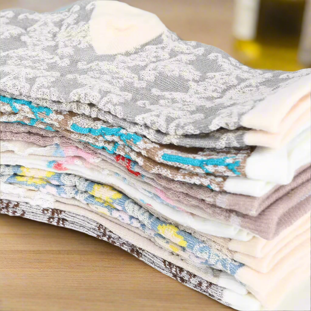Vintage Floral Socks 9 Pack