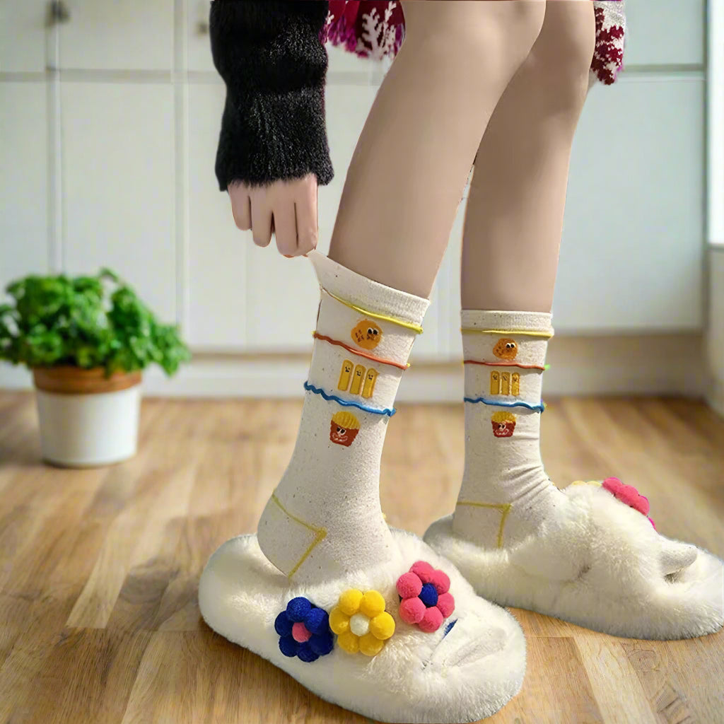 Hamburger Fries Socks