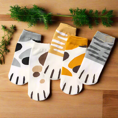 Cat Paw Ankle Socks