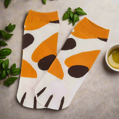 Cat Paw Ankle Socks