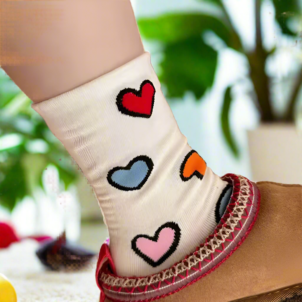 Cartoon Heart Socks