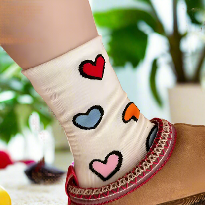 Cartoon Heart Socks