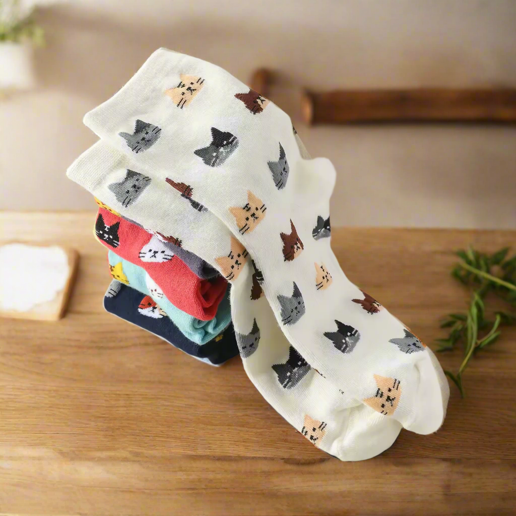 Cat Pattern Socks