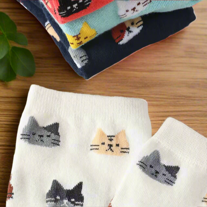 Cat Pattern Socks