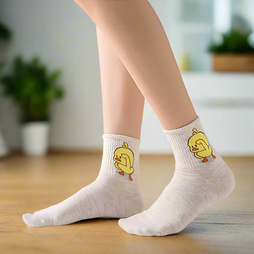 Cartoon Duck Socks