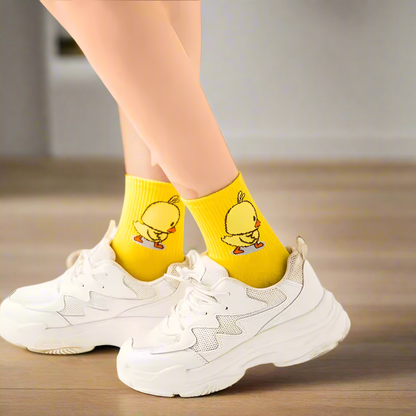 Cartoon Duck Socks