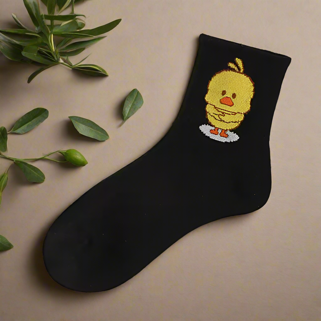 Cartoon Duck Socks