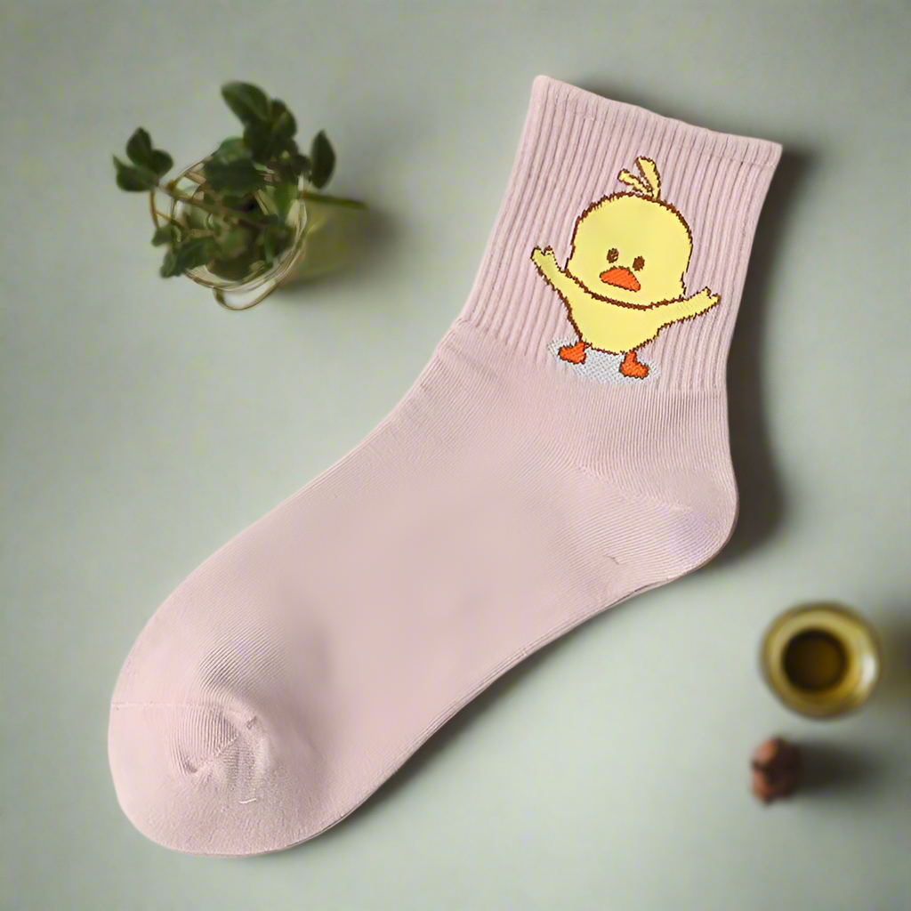 Cartoon Duck Socks