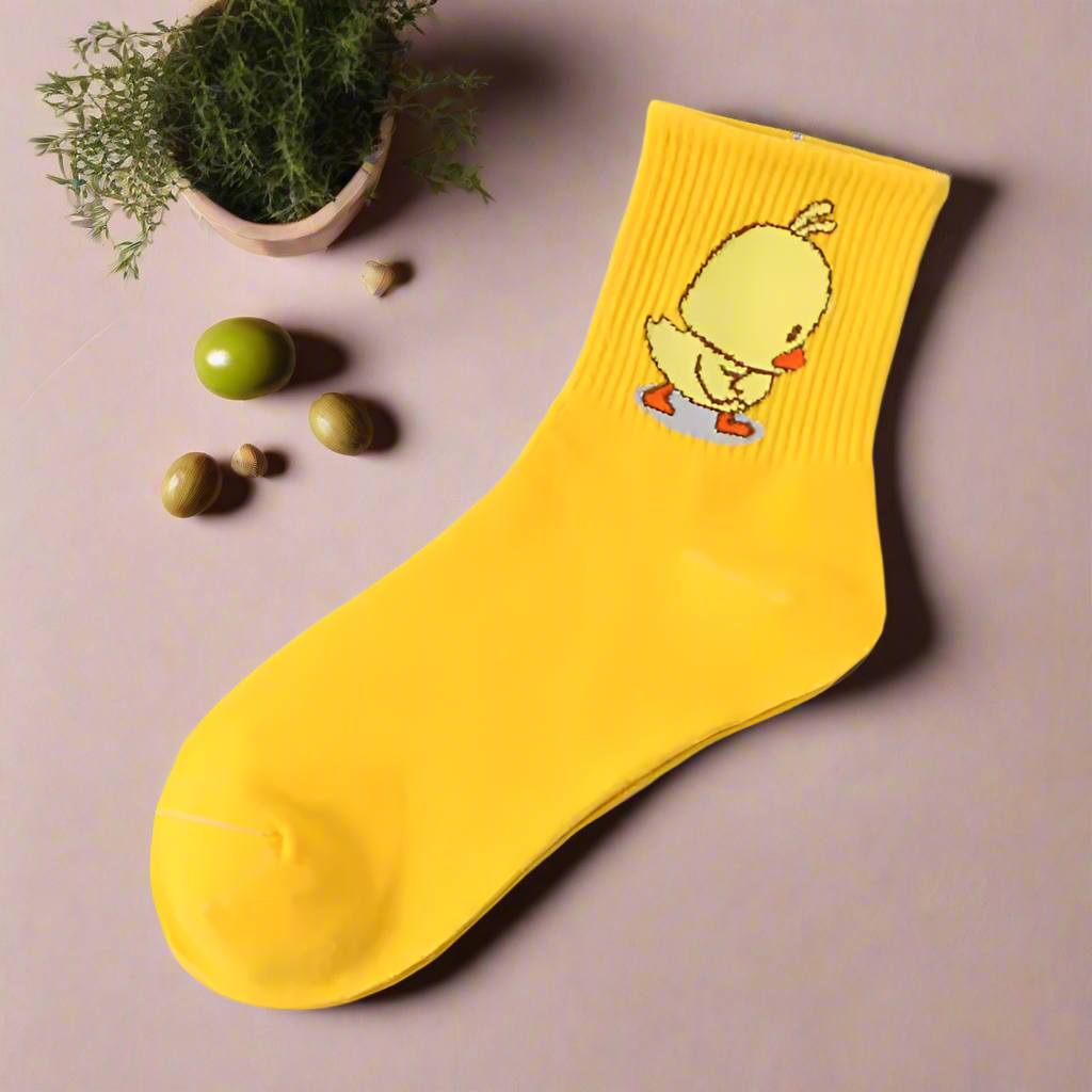 Cartoon Duck Socks