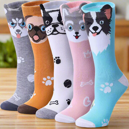 Cartoon Cat Or Dog Socks