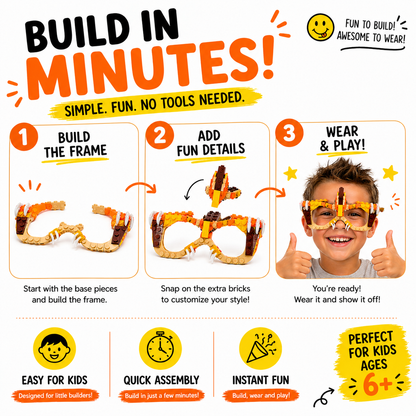 Buildable Dinosaur Glasses