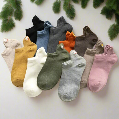 Embroidered Animal Socks