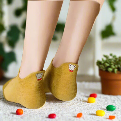 Embroidered Animal Socks