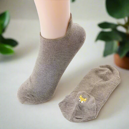 Embroidered Animal Socks