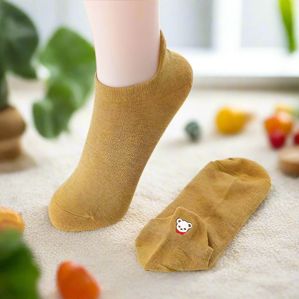 Embroidered Animal Socks