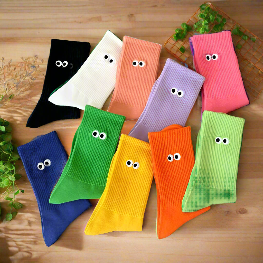 Embroidered Eye Socks