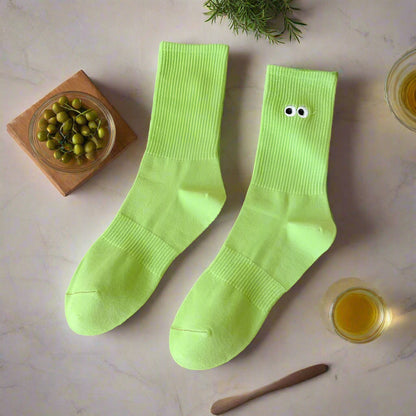 Embroidered Eye Socks