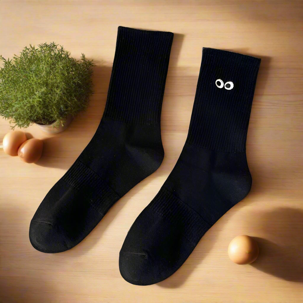 Embroidered Eye Socks