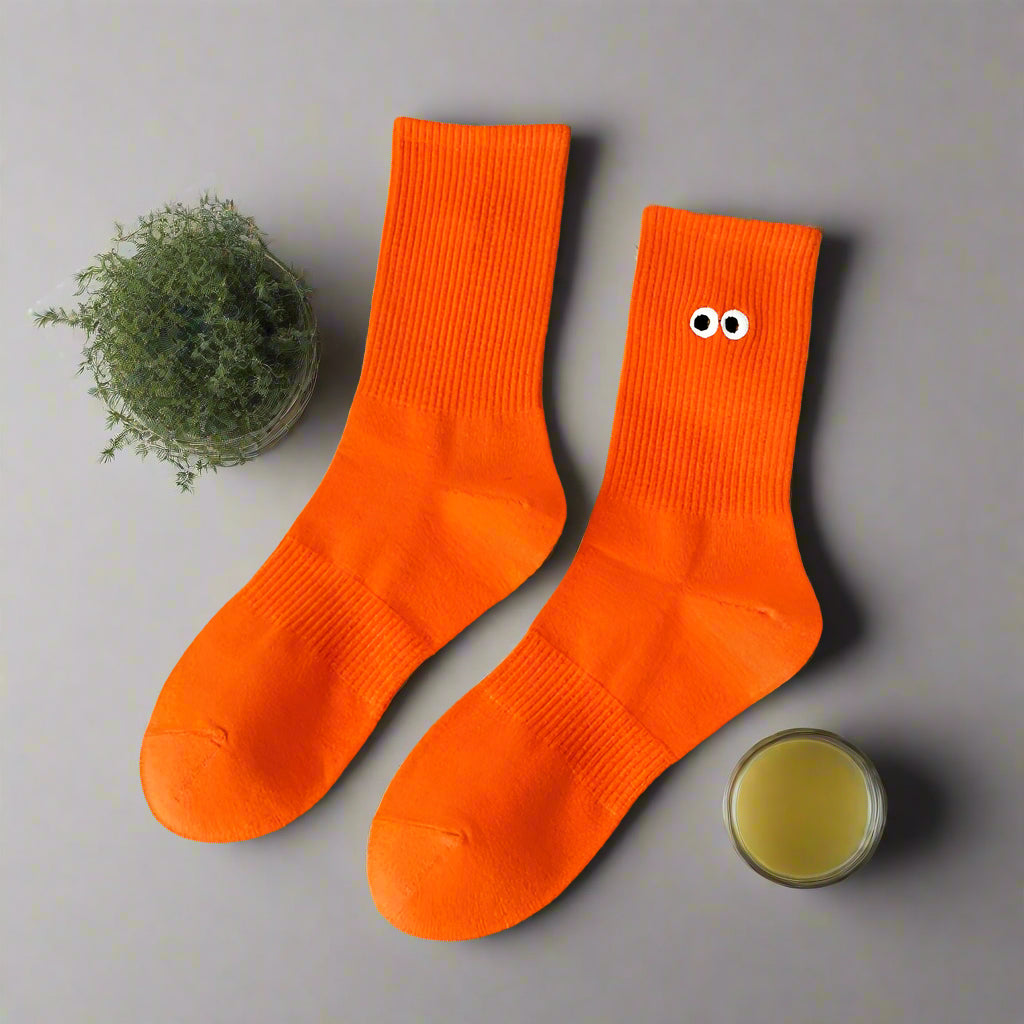 Embroidered Eye Socks