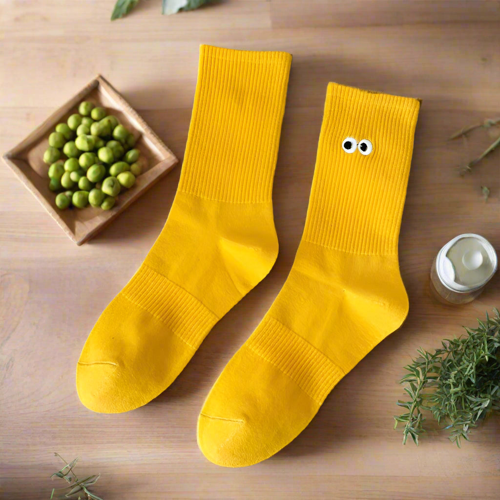 Embroidered Eye Socks