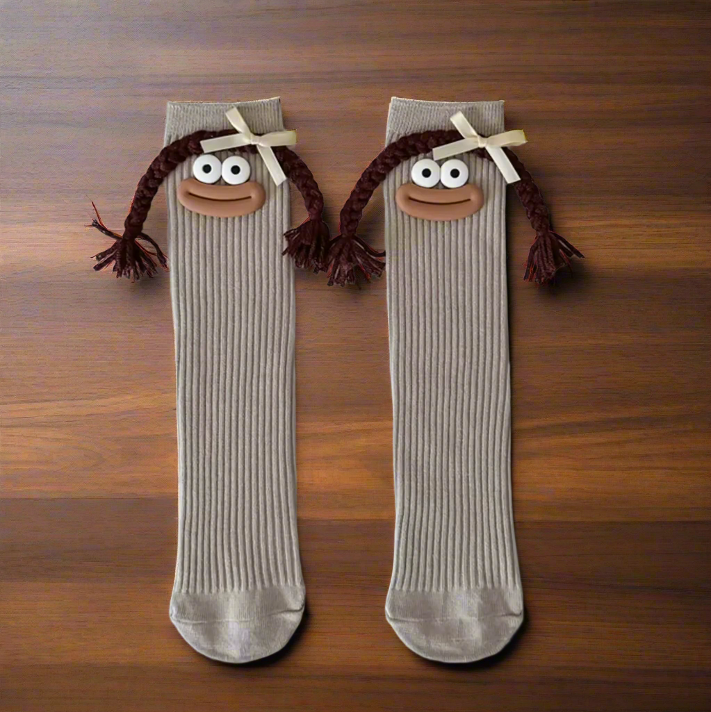 Silly Girl Face Socks
