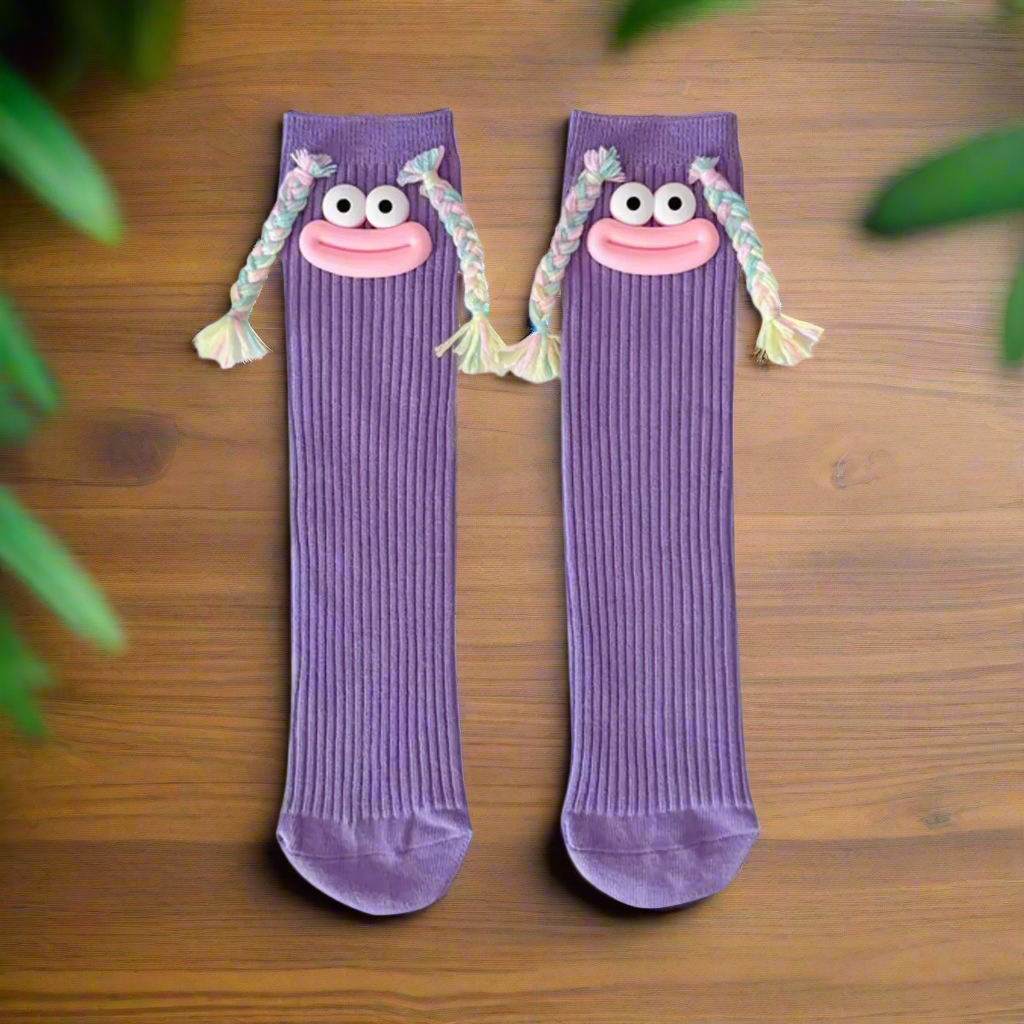 Silly Girl Face Socks