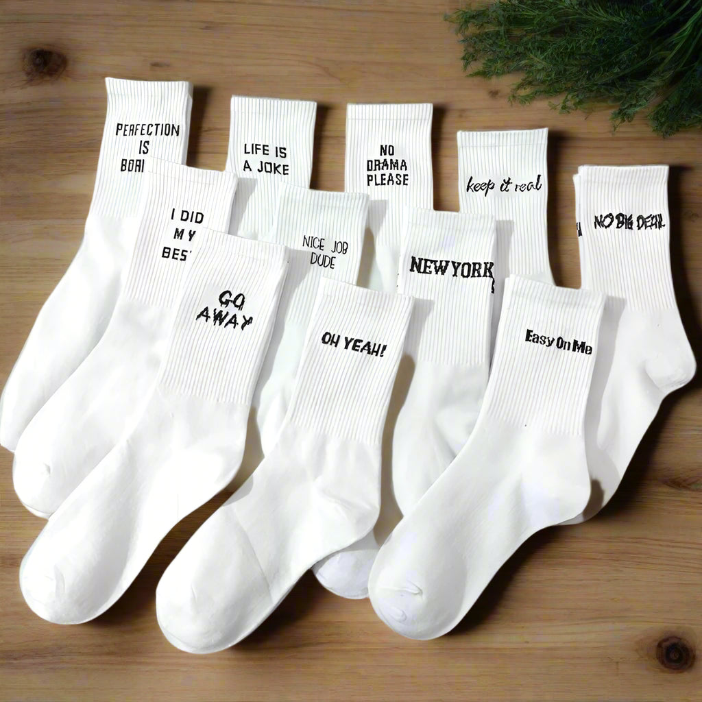Funny Quote Socks