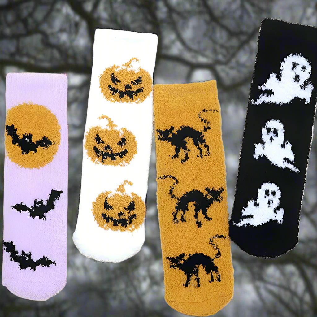 4 Pack Halloween Socks