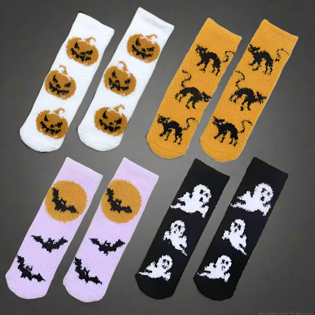 4 Pack Halloween Socks