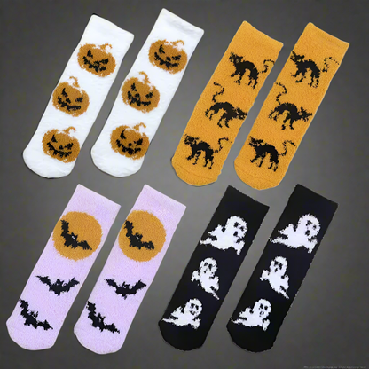 4 Pack Halloween Socks