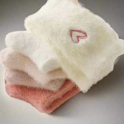 Embroidered Heart Socks