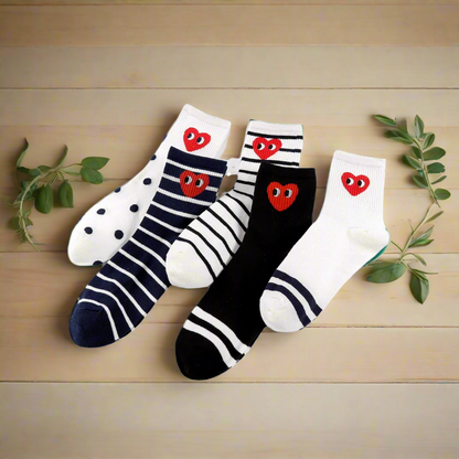 Korean Heart Socks