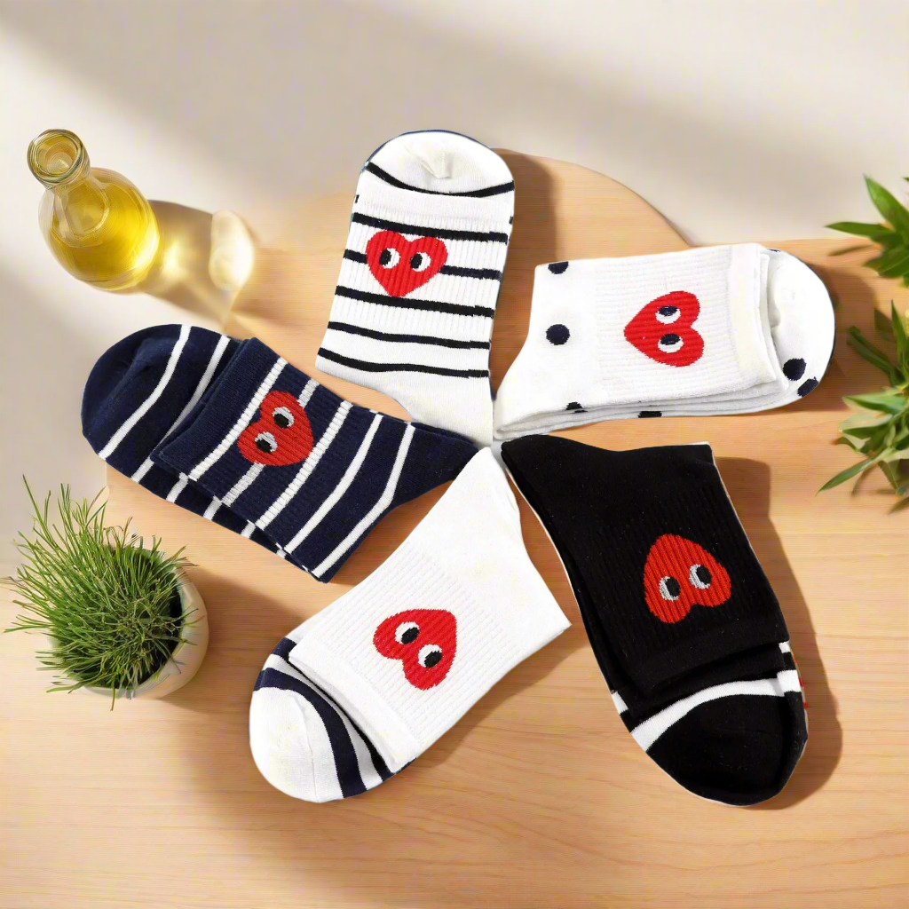 Korean Heart Socks