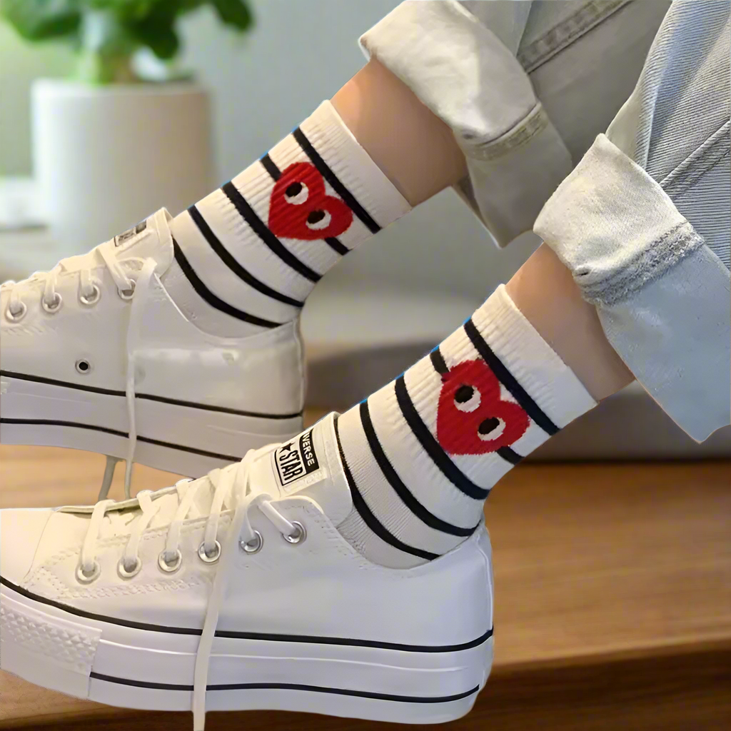Korean Heart Socks
