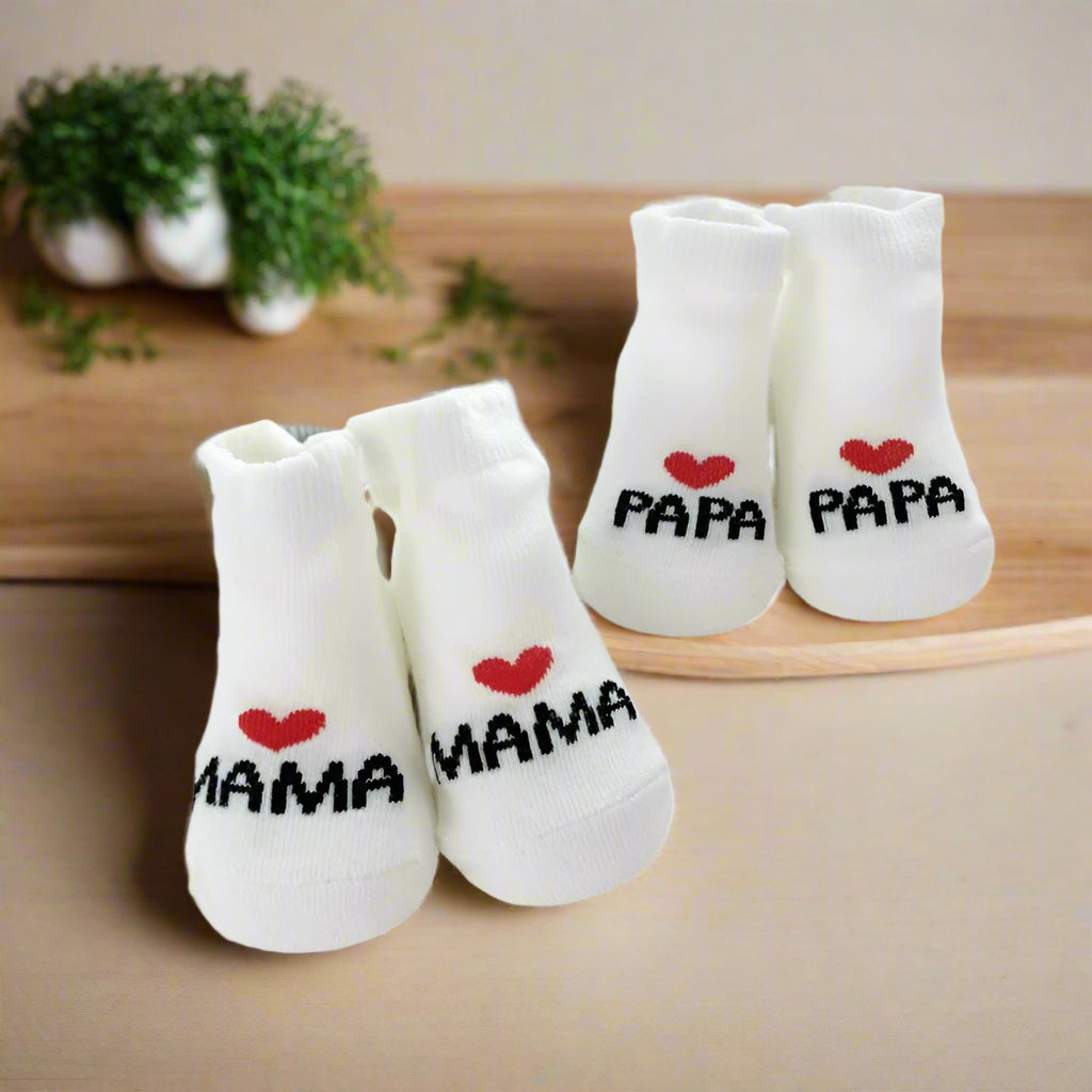 Mama & Papa Baby Socks