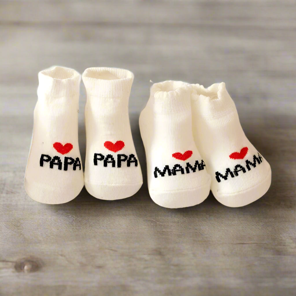 Mama & Papa Baby Socks