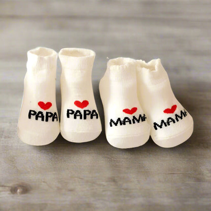 Mama & Papa Baby Socks