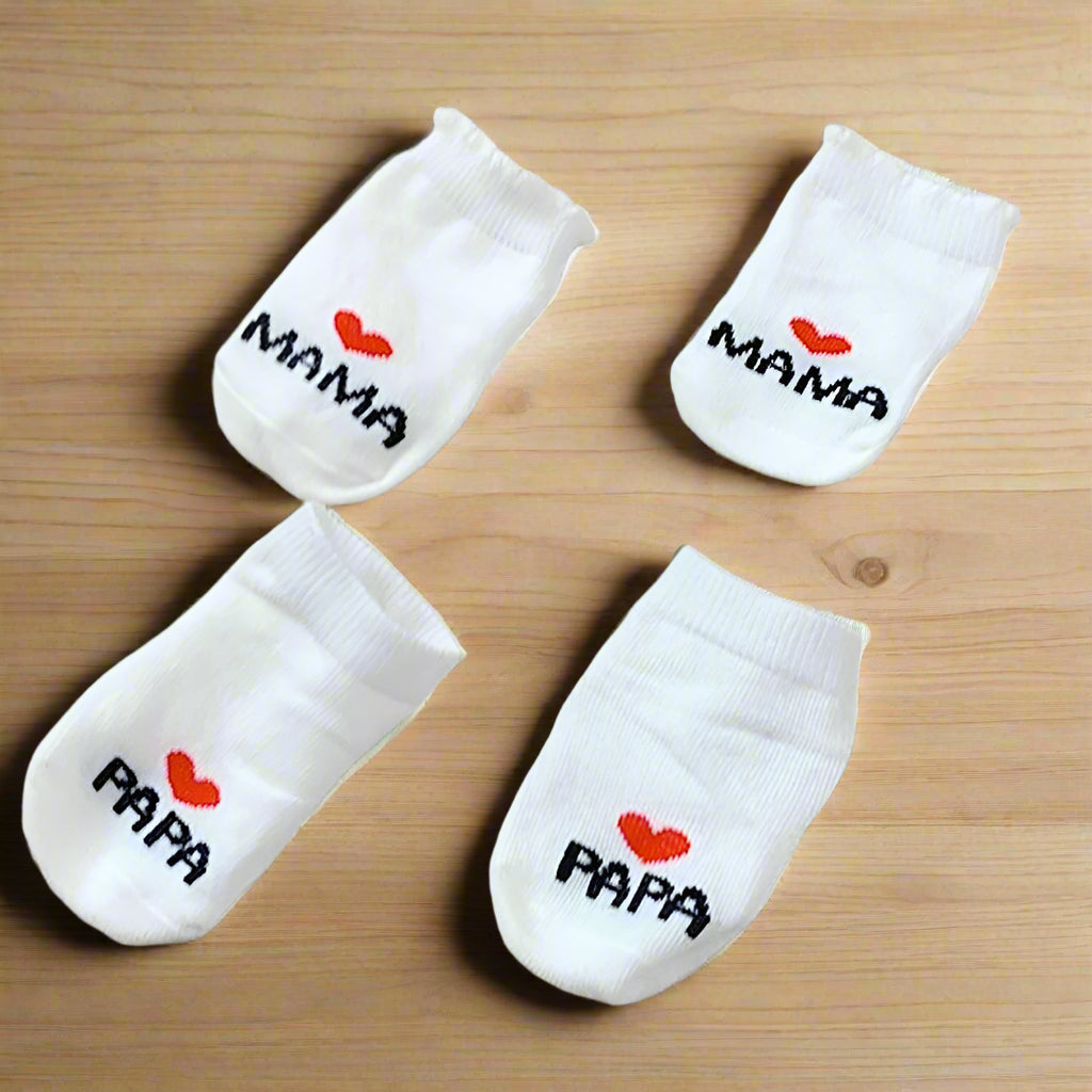 Mama & Papa Baby Socks