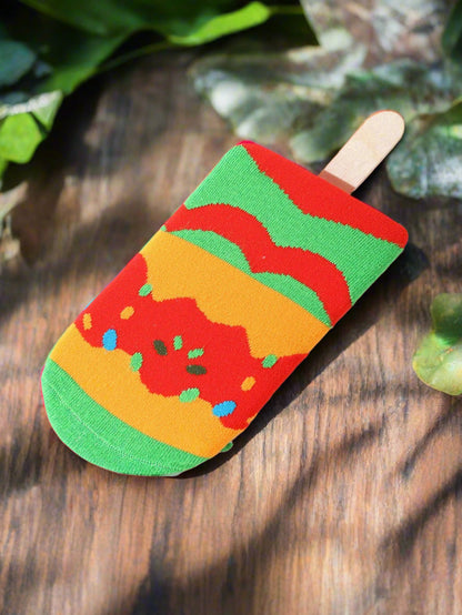 Strawberry Cream Ice Pop Socks