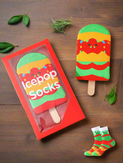 Strawberry Cream Ice Pop Socks
